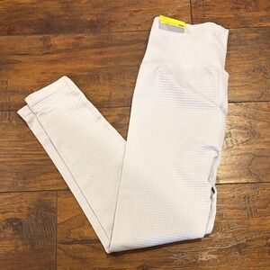 All in Motion Women's Light Gray/Blue Textured Leggings